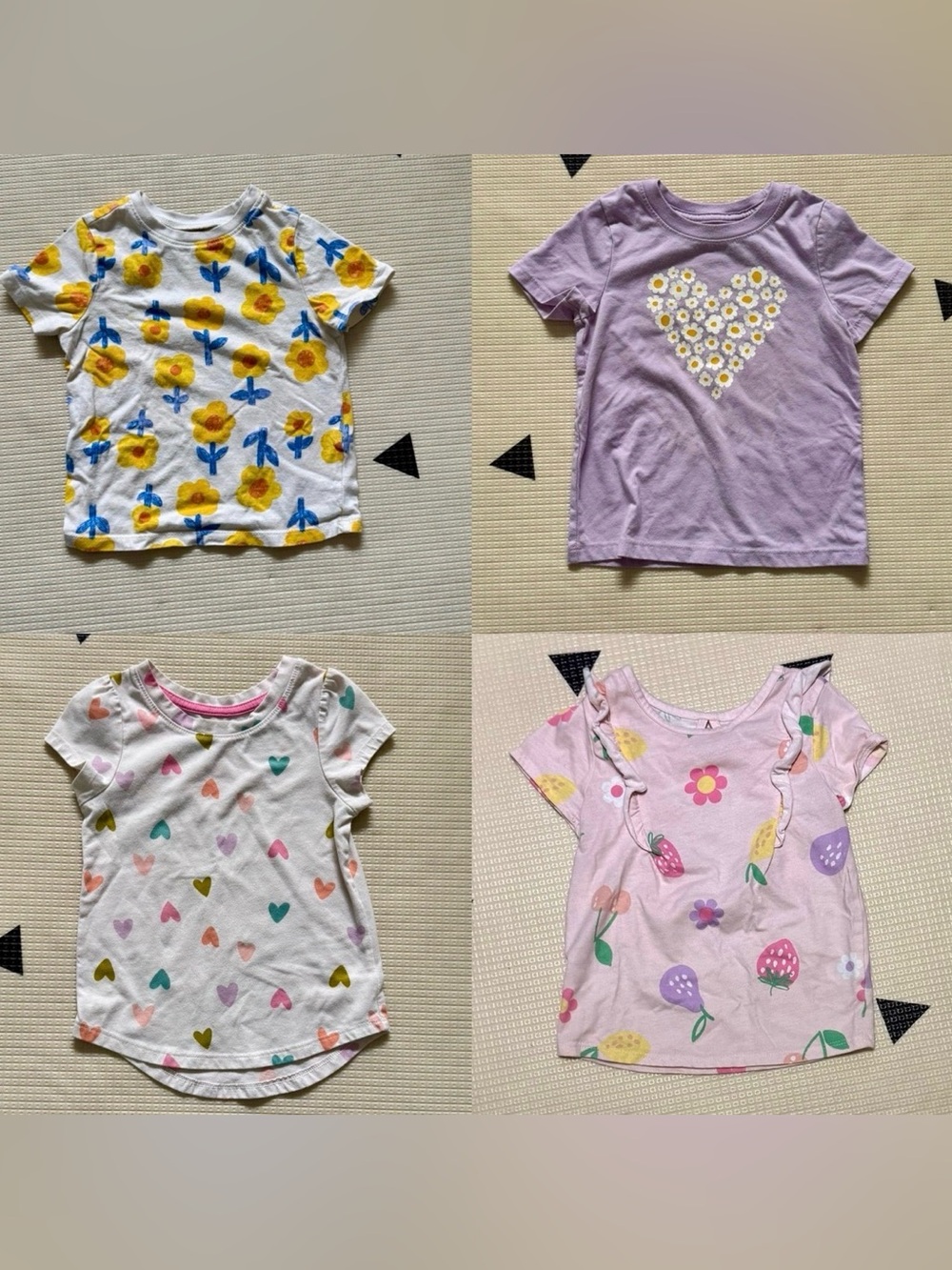 3T 4x Old Navy Cat & Jack Garanimals T-shirts Flowers Hearts